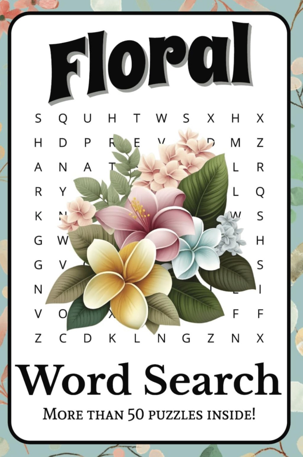 Floral Word Search Book 