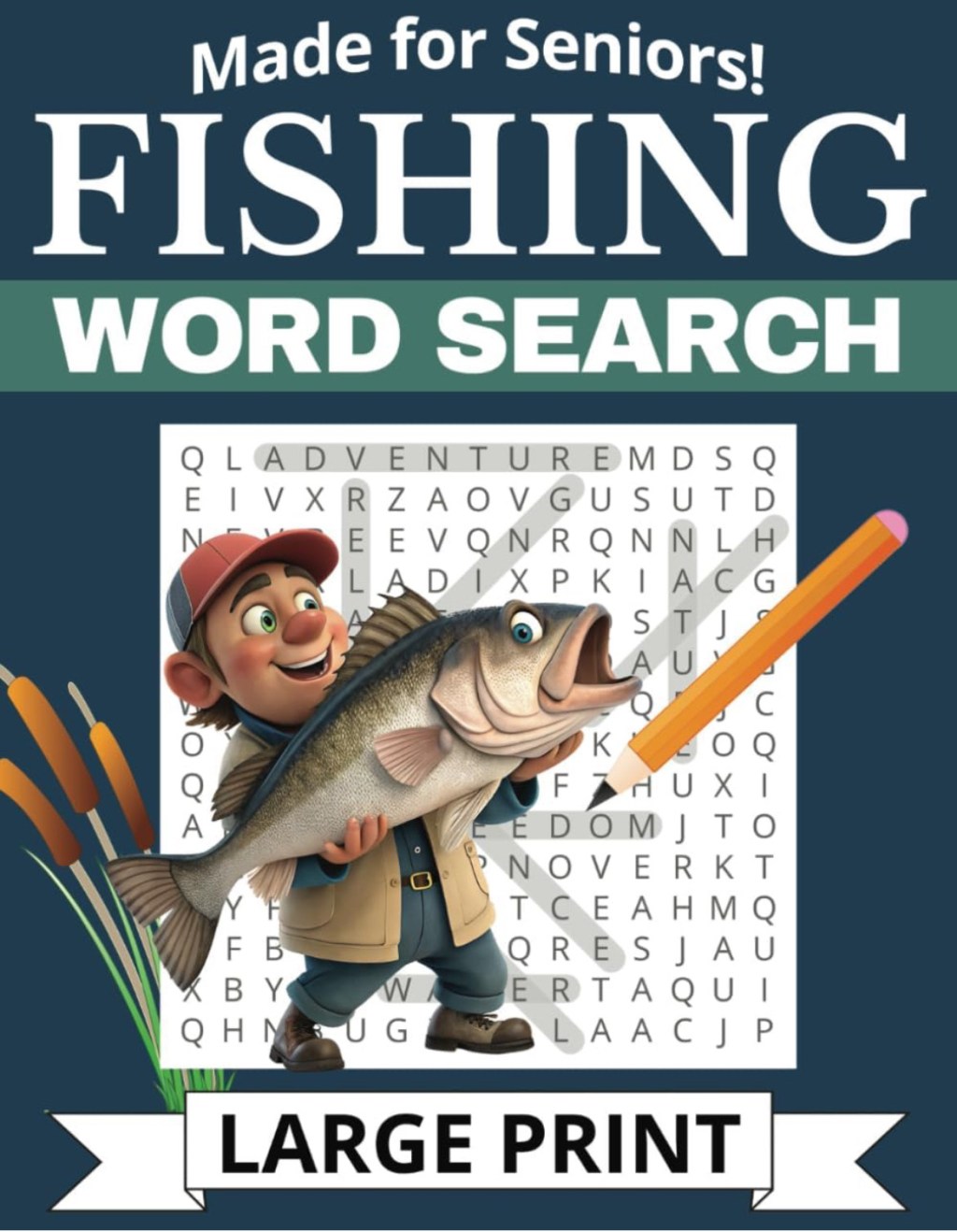 Large Print Fishing Word Search&nbsp;Book