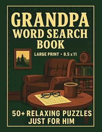 Grandpa Word Search Puzzle Book