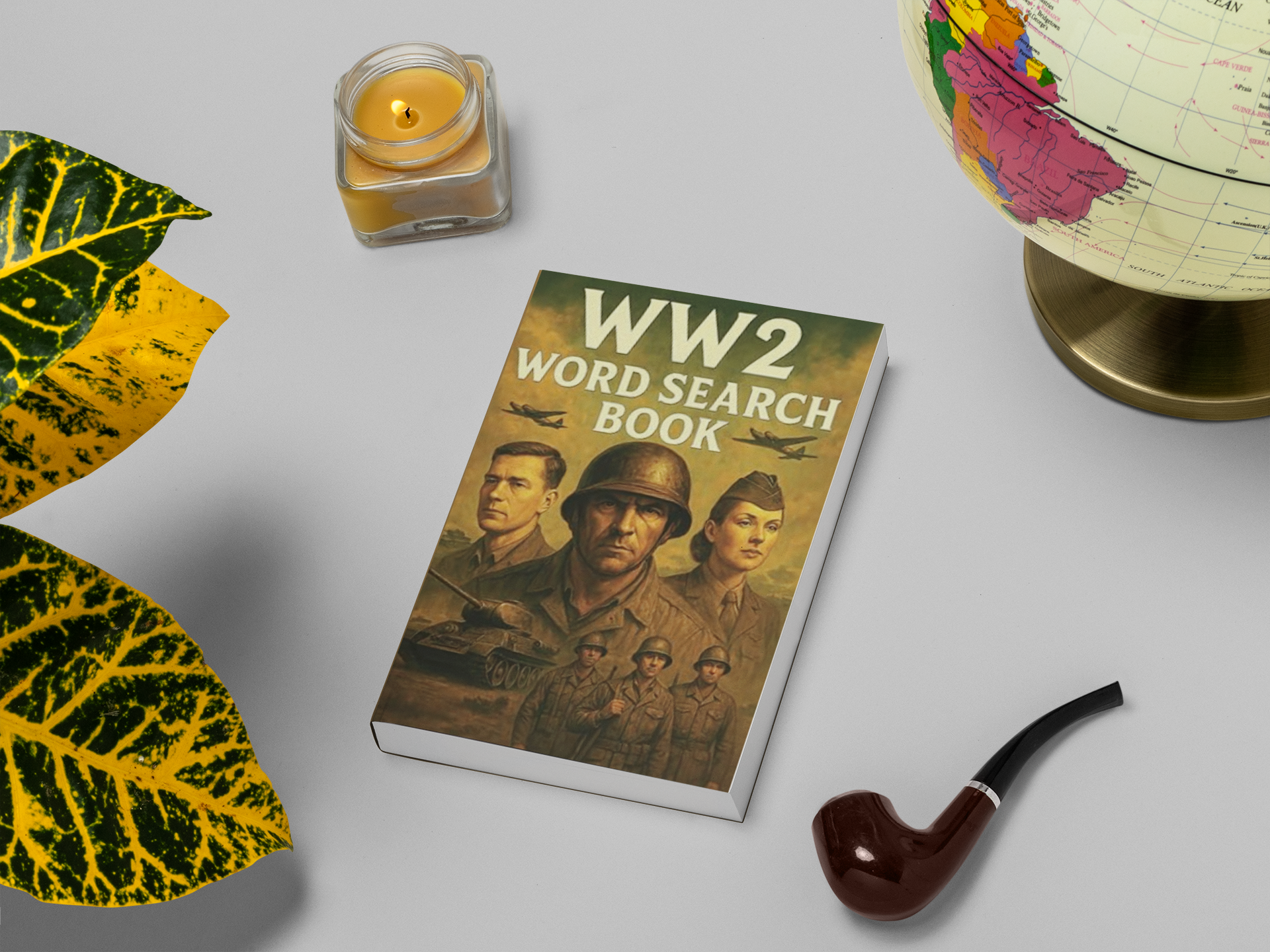 Wearch Books WW2 Word Search Puzzle Book: Word Searches With Easy to Read Print ...