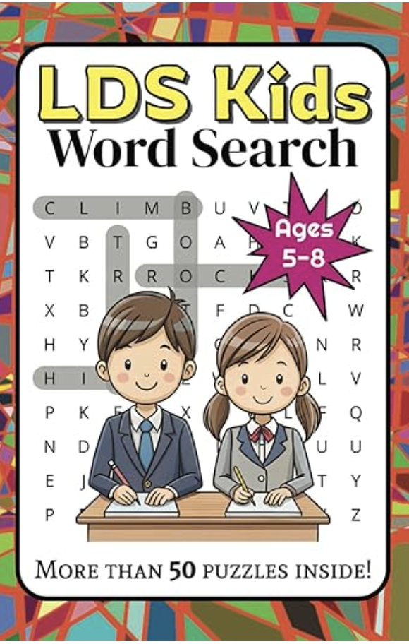 Book cover for LDS Kids Word Search Book for Ages 5-8