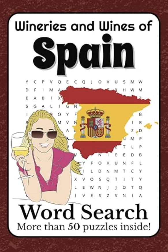 Wineries and Wines of Spain Word Search Puzzle Book cover